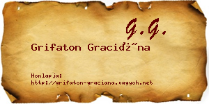 Grifaton Graciána névjegykártya
